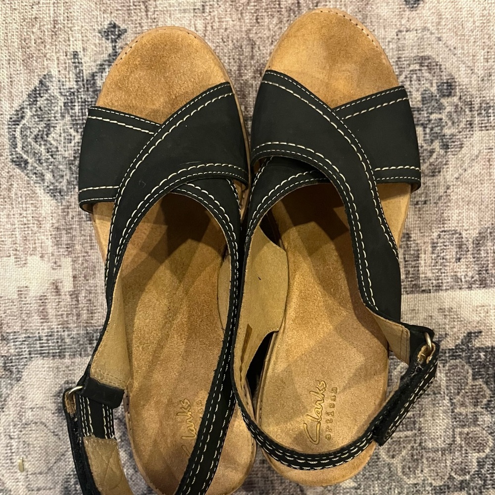Clarks Women's Black Sandals